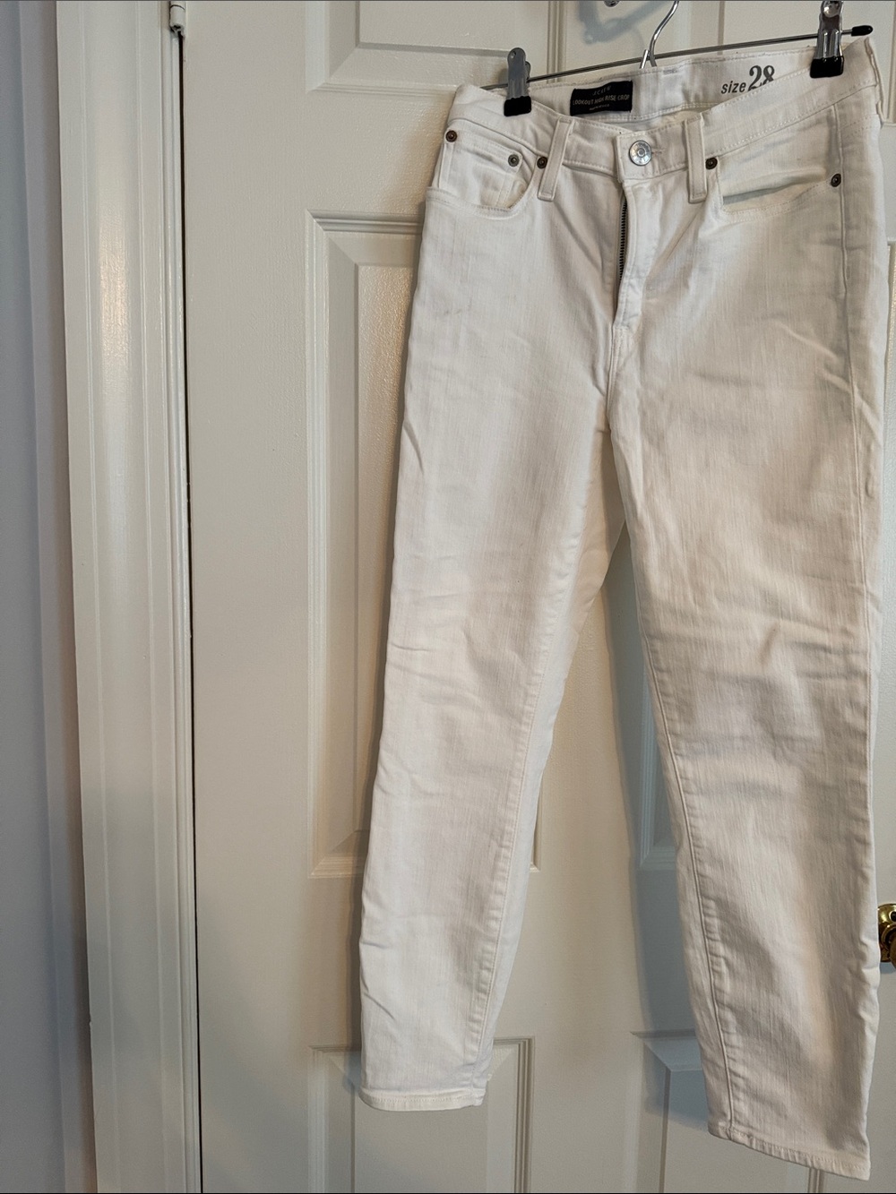 J. Crew Women's White Skinny Jeans